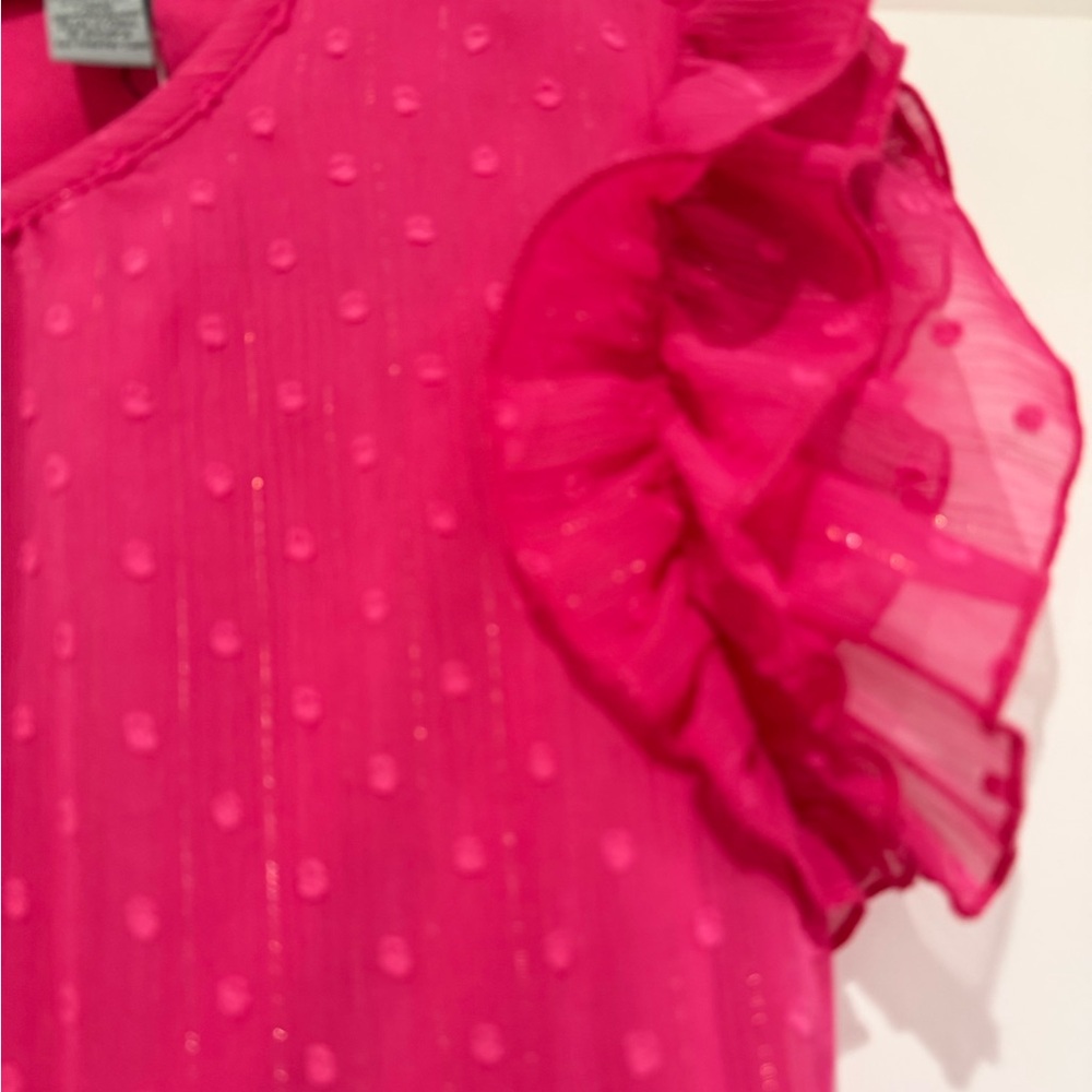 By Design Pink Ruffled Top - Picture 4 of 5
